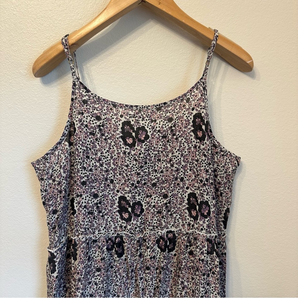NATURAL LIFE Navy and Cream Printed Maxi Dress - Picture 6 of 7